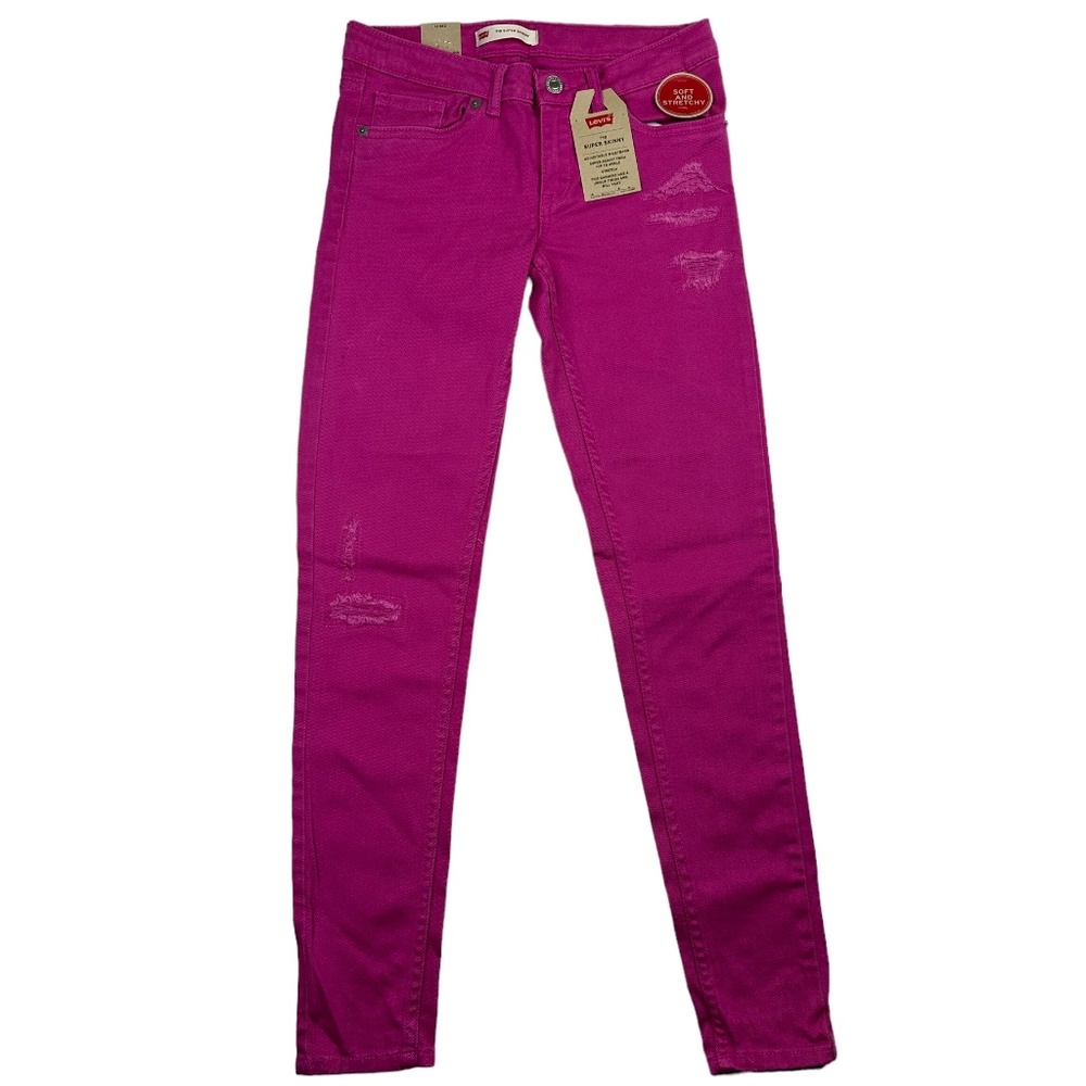 Girl Levi's 710 Super Skinny‎ Color Jeans 12 NWT